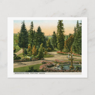 Washington Park, Portland, Oregon Vintag Postkarte