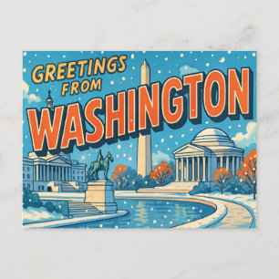 WASHINGTON Postcard Postkarte