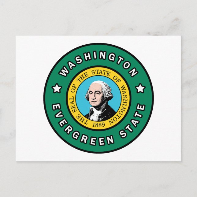 Washington Postkarte (Vorderseite)