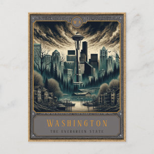 Washington   Postkarte Gothic Art