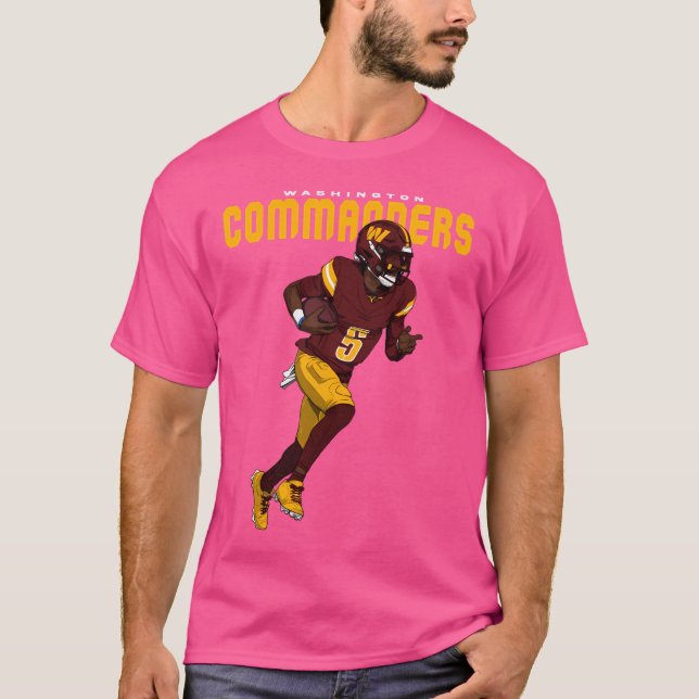 Washington Qb Jayden Daniels T-Shirt (Vorderseite)
