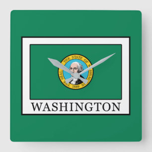 Washington Quadratische Wanduhr