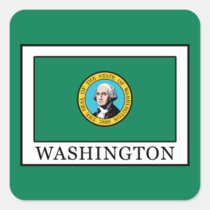 Washington Quadratischer Aufkleber