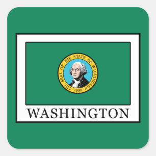 Washington Quadratischer Aufkleber