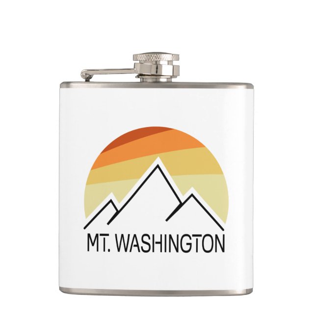 Washington Retro Flachmann (Vorderseite)