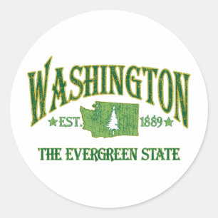 Washington Runder Aufkleber