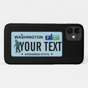 Washington Sasquatch License Plate Case-Mate iPhone Hülle