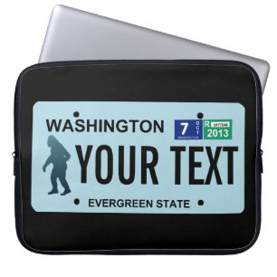Washington Sasquatch License Plate Laptopschutzhülle