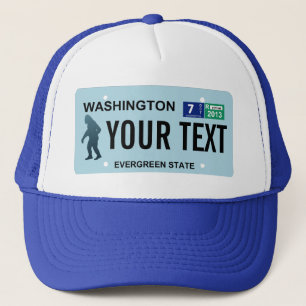 Washington Sasquatch License Plate Truckerkappe