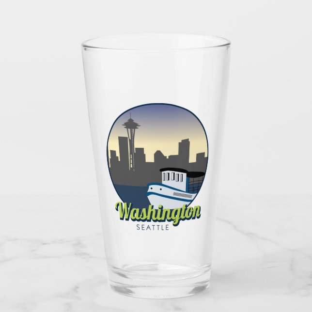 Washington Seattle Glas (Vorderseite)