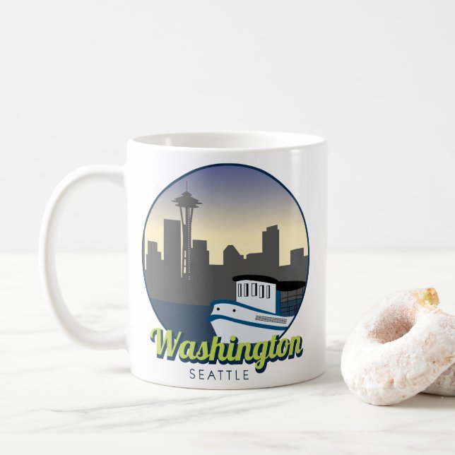 Washington Seattle Kaffeetasse (Mit Donut)
