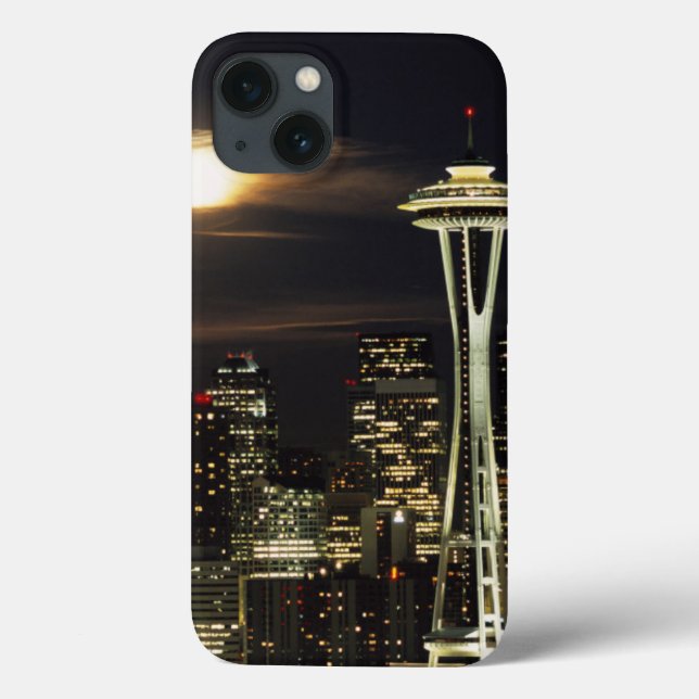 Washington, Seattle, Skyline nachts ab Kerry 2 Case-Mate iPhone Hülle (Rückseite)