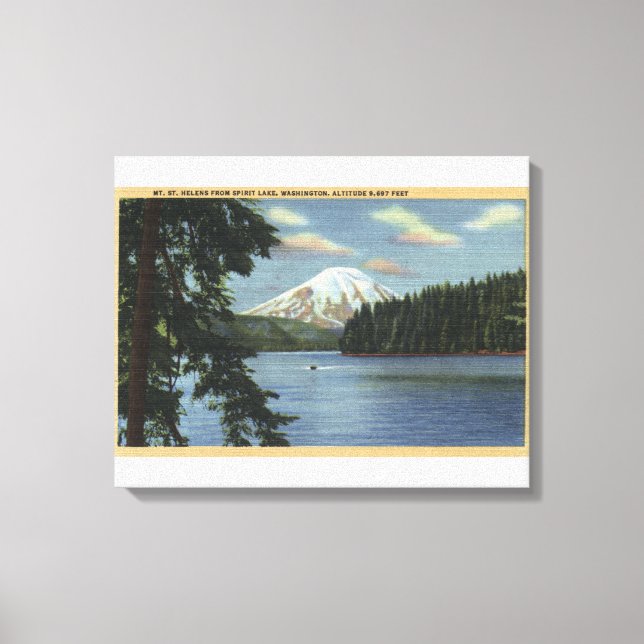 Washington - Sicht auf den Berg St. Leinwanddruck (Vorderseite)
