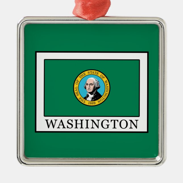 Washington Silbernes Ornament (Vorne)