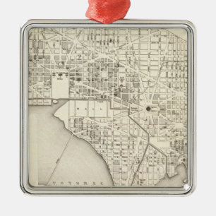 Washington Silbernes Ornament
