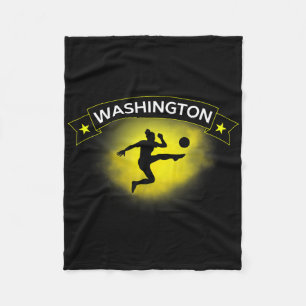 Washington Soccer Fan Unterstützung Stadion Zeigen Fleecedecke