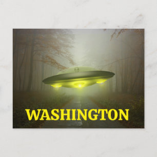 WASHINGTON SPACESHIP UFO Postkarte