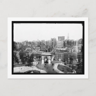 Washington Square, New York Vintag Postkarte