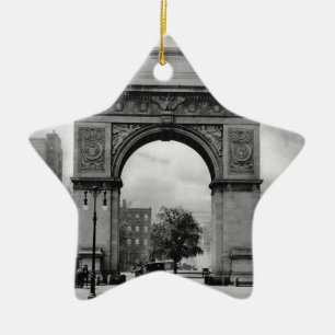 Washington Square-Triumphbogen Keramik Ornament