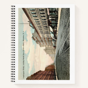 Washington St., Hoboken, New Jersey Vintag Notizbuch