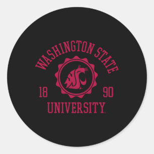 Washington Staat Cougars Briefmarke Runder Aufkleber