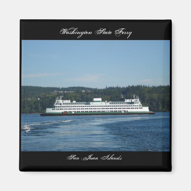 Washington Staat Ferry, San Juan Islands Magnet (Vorne)