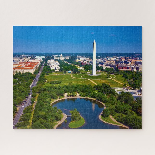 Washington Staat Hauptstadt DC. Puzzle (Horizontal)