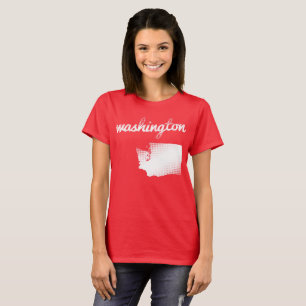 Washington-Staat im Weiß T-Shirt