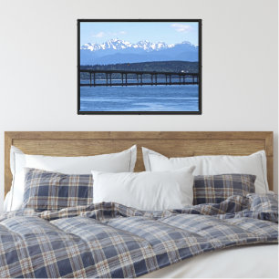 Washington Staat Landschaftlich Olympic Mountains Leinwanddruck