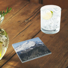 Washington Staat Mount Baker Landscape Glasuntersetzer