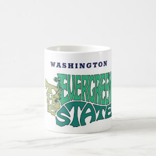 Washington Staat Nickname Word Art Kaffeetasse