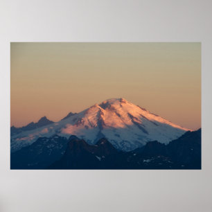 Washington Staat, North Cascades. Mount Baker Poster