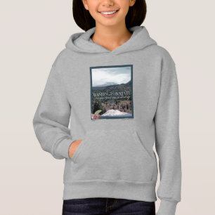 Washington Staat Poster Art Hoodie