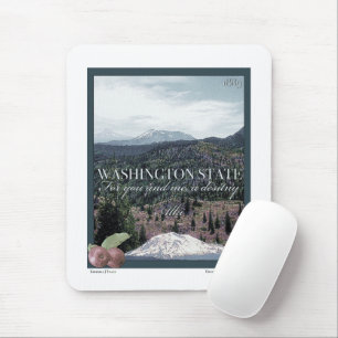 Washington Staat Poster Art Mousepad