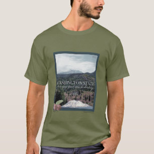 Washington Staat Poster Art T-Shirt
