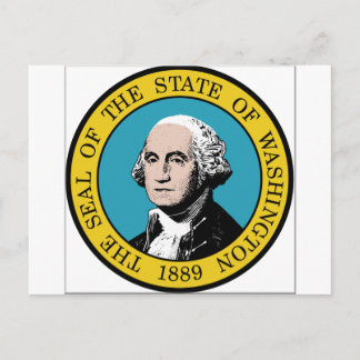 Washington Staat Siegel Postkarte
