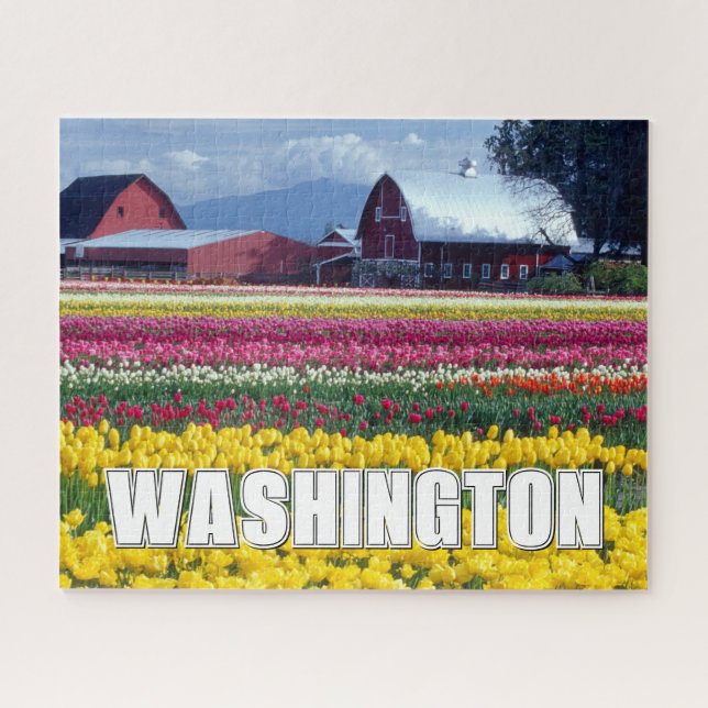 Washington Staat | Tulip Field Puzzle (Horizontal)