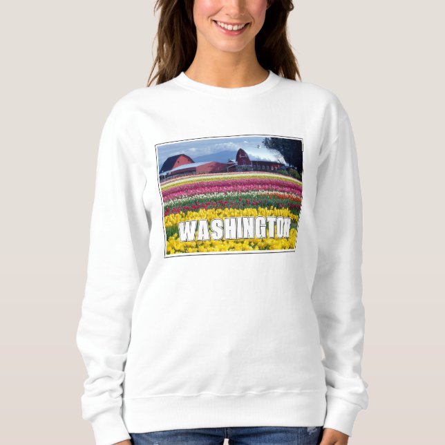 Washington Staat | Tulip Field Sweatshirt (Vorderseite)