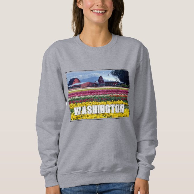Washington Staat | Tulip Field Sweatshirt (Vorderseite)