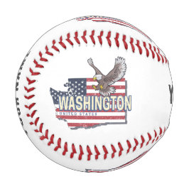Washington Staat United Staaten Map USA Souvenir Baseball