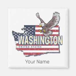 Washington Staat United Staaten Map USA Souvenir Magnet