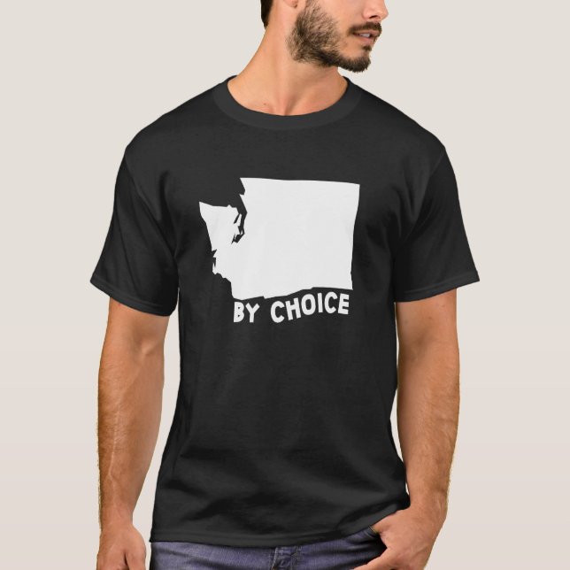 Washington Staat US Zuhause Map by Choice T-Shirt (Vorderseite)
