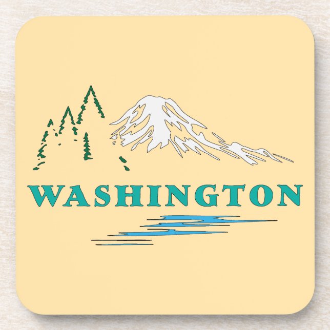 Washington Staat USA Getränkeuntersetzer (Vorderseite)