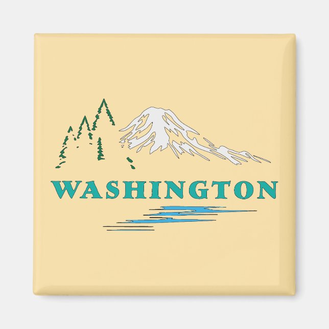 Washington Staat USA Magnet (Vorne)