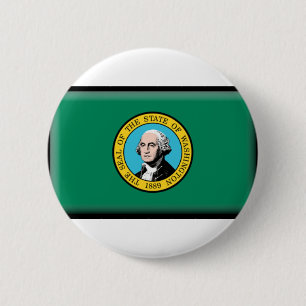 Washington-Staats-Flagge Button