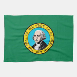 Washington Staatsflagge für Tea-Towel Handtuch