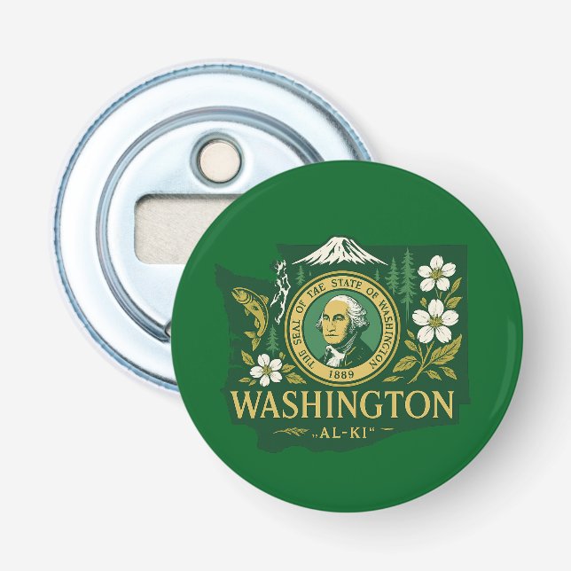 Washington Staatsstolz Flaschenöffner (Vorderseite)