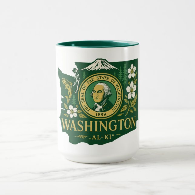 Washington Staatsstolz Tasse (Zentrum)