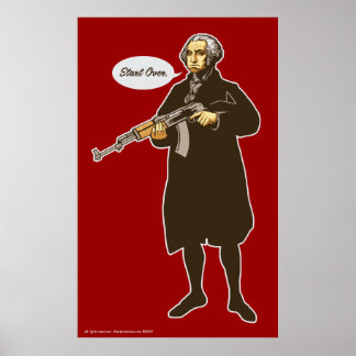 Washington "Start Over" Print Poster