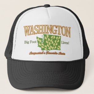 Washington State - Bigfoot Lives! Truckerkappe